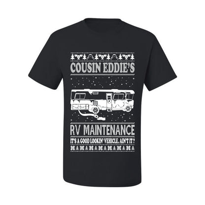 Men's Ugly Holiday Xmas T-shirt  Shirt Cousin Eddie's RV Maintenance Family Vacation Ugly Christmas T-shirt  Ugly Christmas  Men's T-Shirt