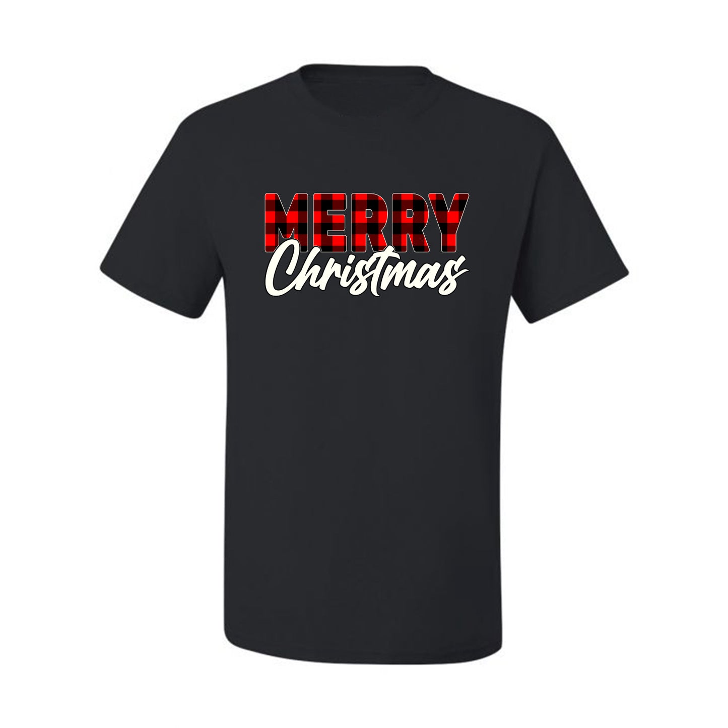 Men's Christmas Graphic TShirt, Plaid, Merry Christmas Buffalo  Ugly Christmas Tshirt Men's Graphic T-Shirt Ugly Christmas  Men's T-Shirt
