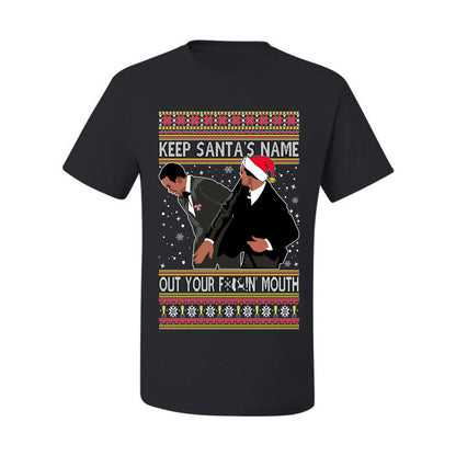Ugly Christmas Holiday  T-shirt Don’t Say Santa's Name Ugly Christmas T-shirt  Ugly Christmas  Men's T-Shirt