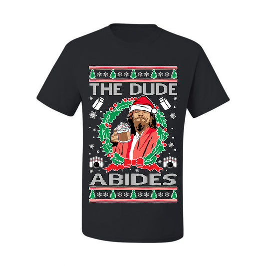 Big Lebowski - The Dude Abides, Christmas Gifts, Funny Xmas Gift Idea, Ugly Christmas Sweater Men's T-Shirt