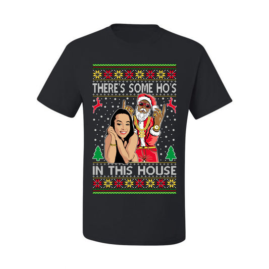 Santa the Plug Hos In This House , Merry Christmas Tee, Ugly Christmas,  Sweater Men's T-Shirt