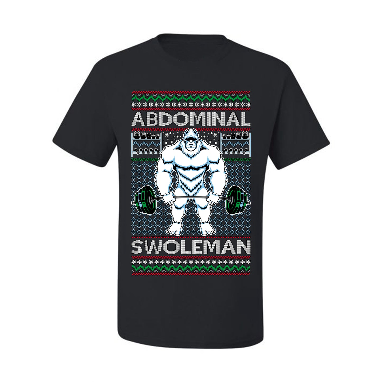 Merry Liftmas Abdominal Swoleman, Christmas Gifts, Funny Xmas Gift Idea, Ugly Christmas Sweater Men's T-Shirt