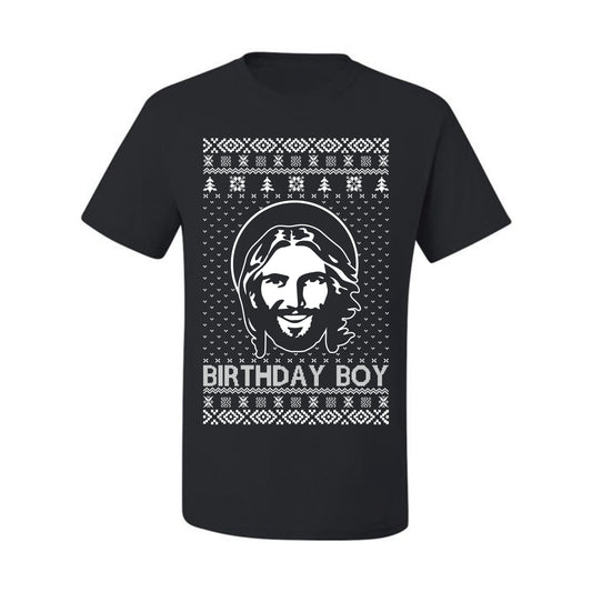 Birthday Boy Jesus Christ, Christmas Gifts, Funny Xmas Gift Idea, Ugly Christmas Sweater Men's T-Shirt