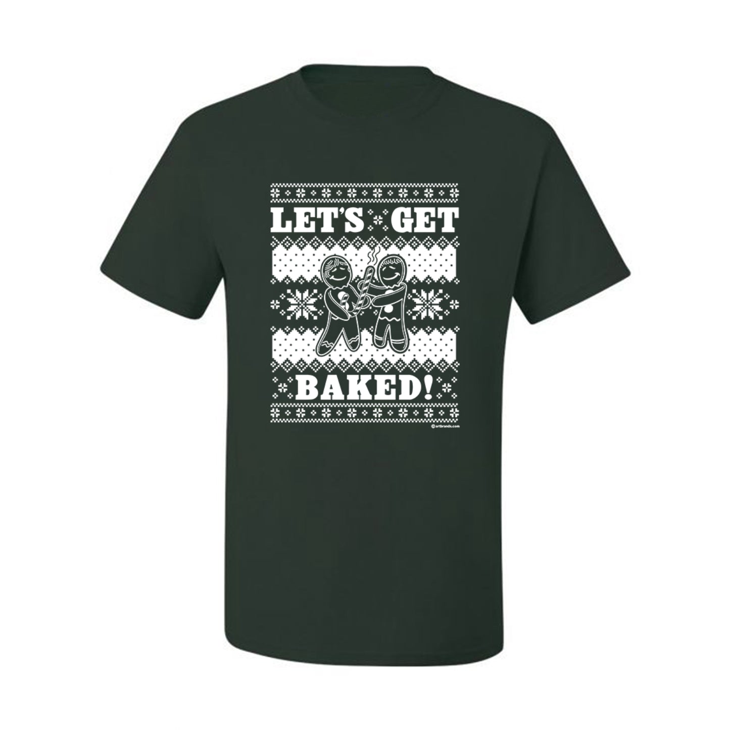 Graphic Ugly Xmas Tshirt , Holiday Ginger Bread Design, Let's Get Baked  Ugly Christmas Tshirt Men's Graphic T-Shirt Ugly Christmas  Men's T-Shirt