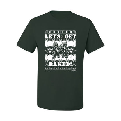 Graphic Ugly Xmas Tshirt , Holiday Ginger Bread Design, Let's Get Baked  Ugly Christmas Tshirt Men's Graphic T-Shirt Ugly Christmas  Men's T-Shirt