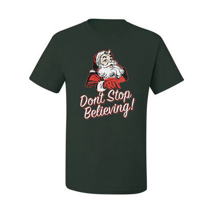 Men's Graphic Christmas T-Shirt Santa Dont Stop Believing  Ugly Christmas T-shirt  Ugly Christmas  Men's T-Shirt
