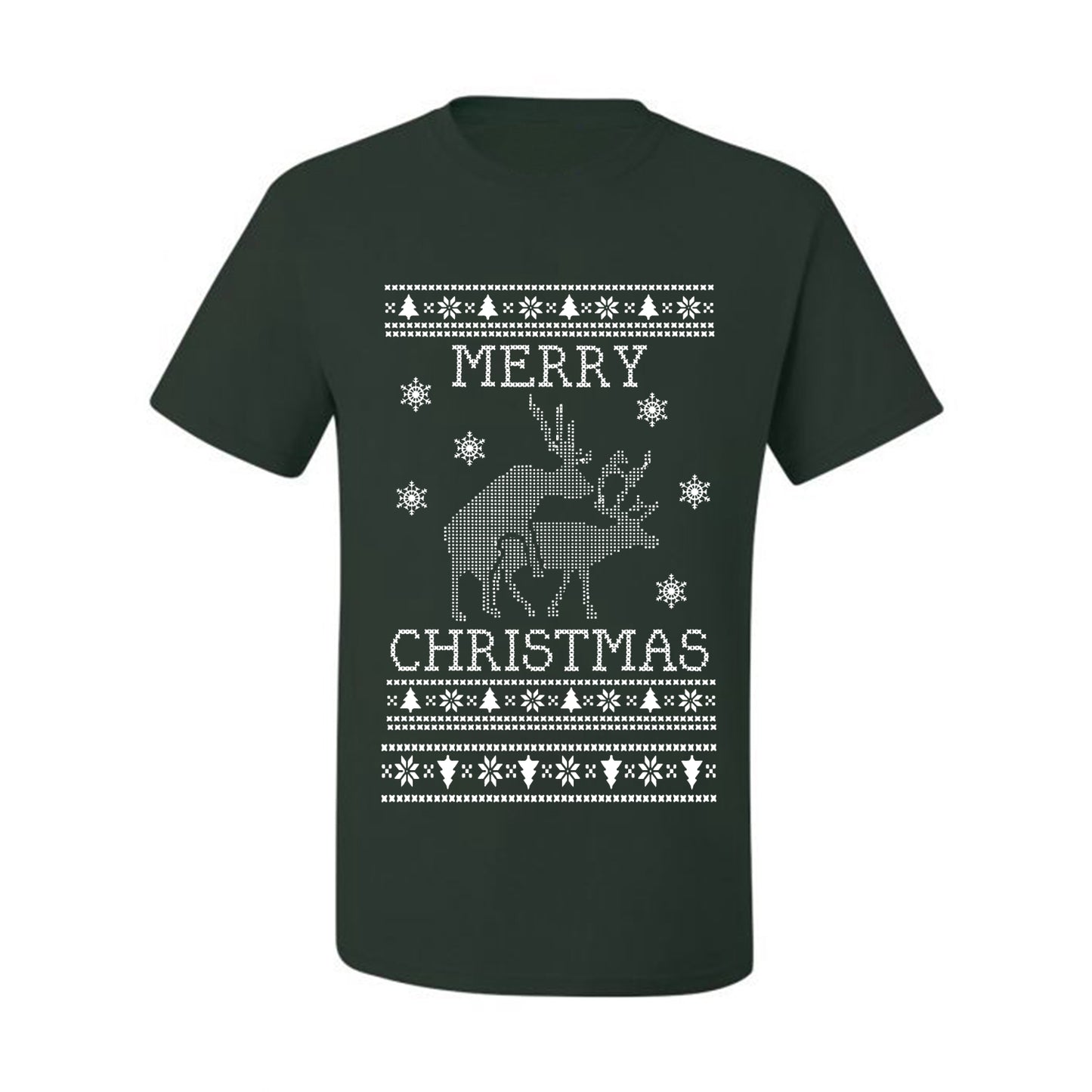 Funny  Ugly Xmas Holiday T-shirt  Merry Christmas Reindeer Humping  Ugly Christmas T-shirt  Ugly Christmas  Men's T-Shirt