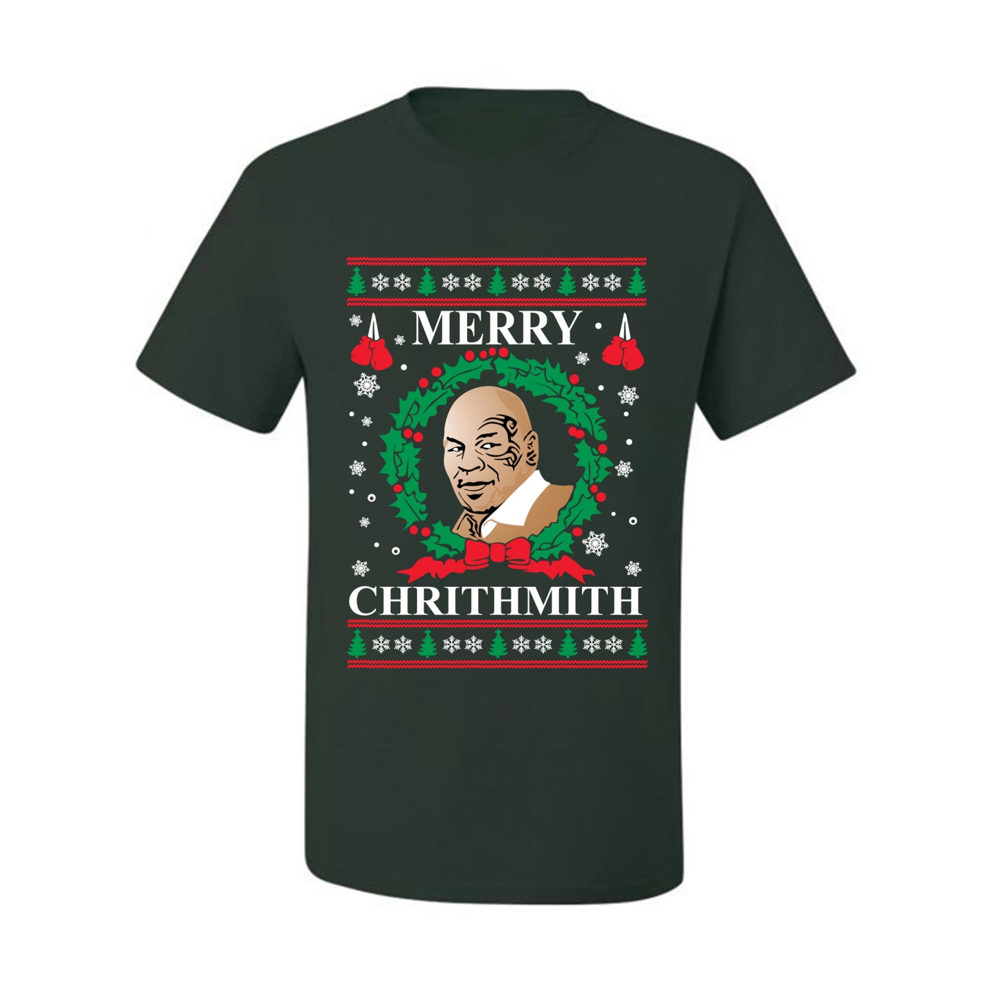 Mike Tyson  Ugly T-shirt Merry Chrithmith Ugly Christmas T-shirt  Ugly Christmas  Men's T-Shirt