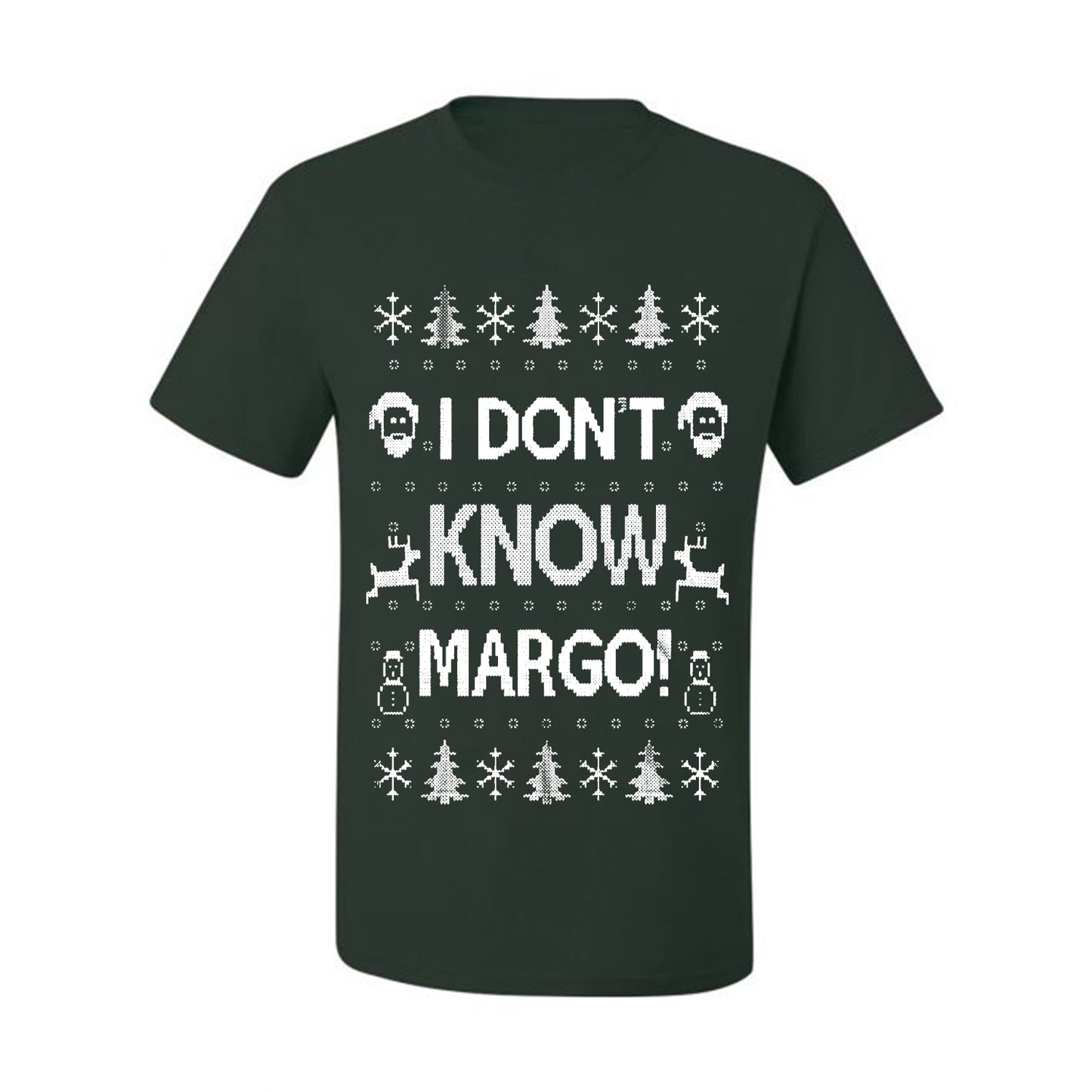 Men's Ugly Holiday Wild Bobby I Don't Know Margo Ugly Christmas T-shirt  Ugly Christmas  Men's T-Shirt