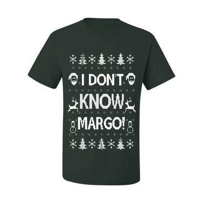Men's Ugly Holiday Wild Bobby I Don't Know Margo Ugly Christmas T-shirt  Ugly Christmas  Men's T-Shirt