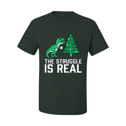Ugly Christmas Tshirt, The Struggle is Real, Christmas T-Rex,  Scoop Top Ugly Christmas Tshirt Men's Graphic T-Shirt Ugly Christmas  Men's T-Shirt
