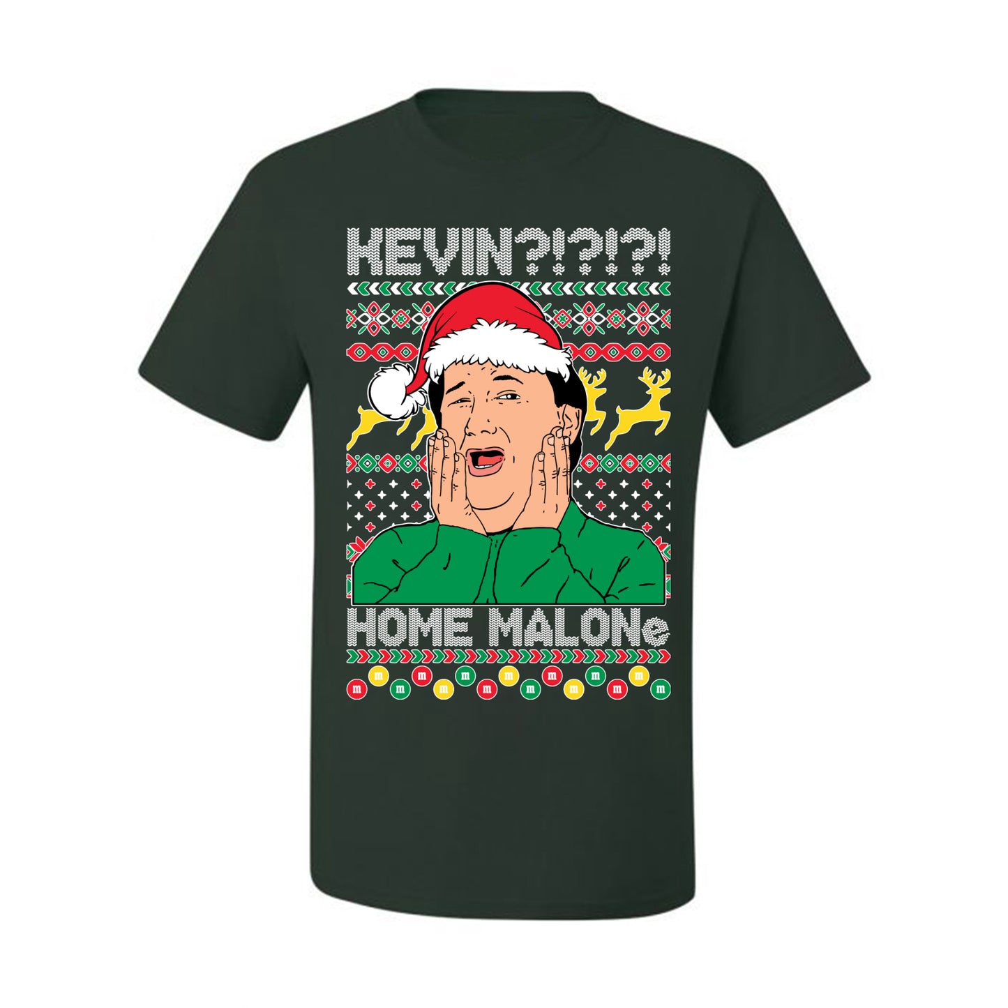 Christmas Graphic  , Kevin Home Malone The Office TV Ugly Christmas Tshirt Men's Graphic T-Shirt Ugly Christmas  Men's T-Shirt
