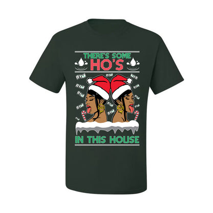 Woman Rapper Ho's In This House, Christmas Gifts, Funny Xmas Gift Idea, Ugly Christmas Sweater Men's T-Shirt