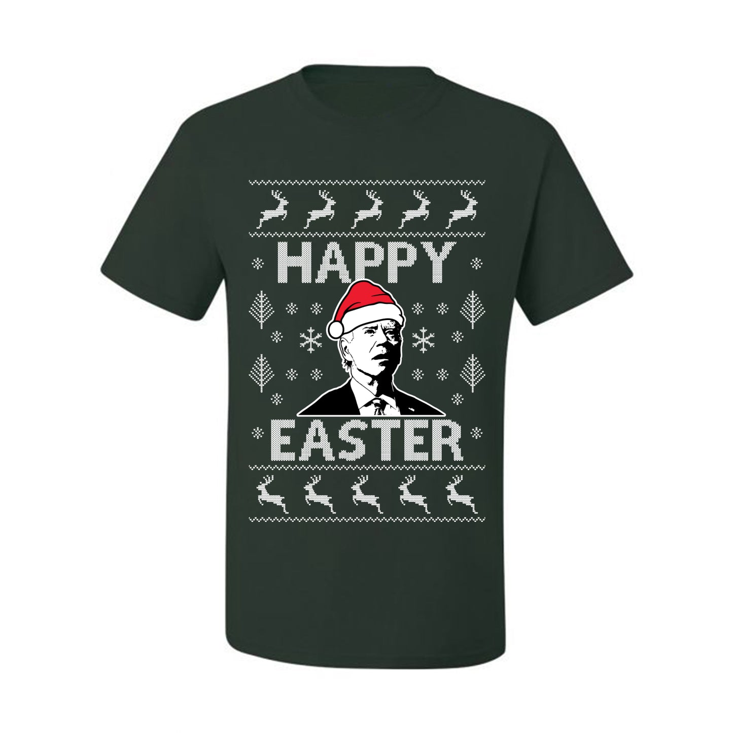 Ugly Xmas Tshirt , Biden Happy Easter Ugly Christmas Tshirt Men's Graphic T-Shirt Ugly Christmas  Men's T-Shirt