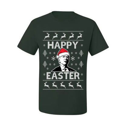 Ugly Xmas Tshirt , Biden Happy Easter Ugly Christmas Tshirt Men's Graphic T-Shirt Ugly Christmas  Men's T-Shirt