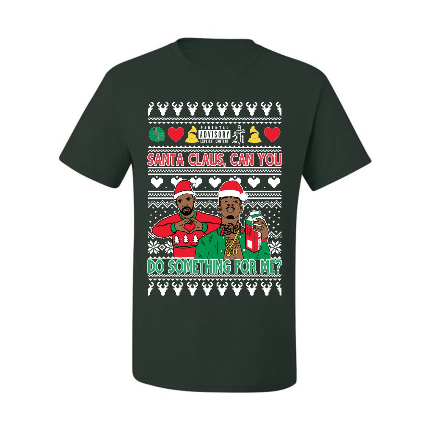 Santa Claus, Can You Do Something For Me? ,Christmas Gifts, Funny Xmas Gift Idea, Ugly Christmas Sweater Men's T-Shirt