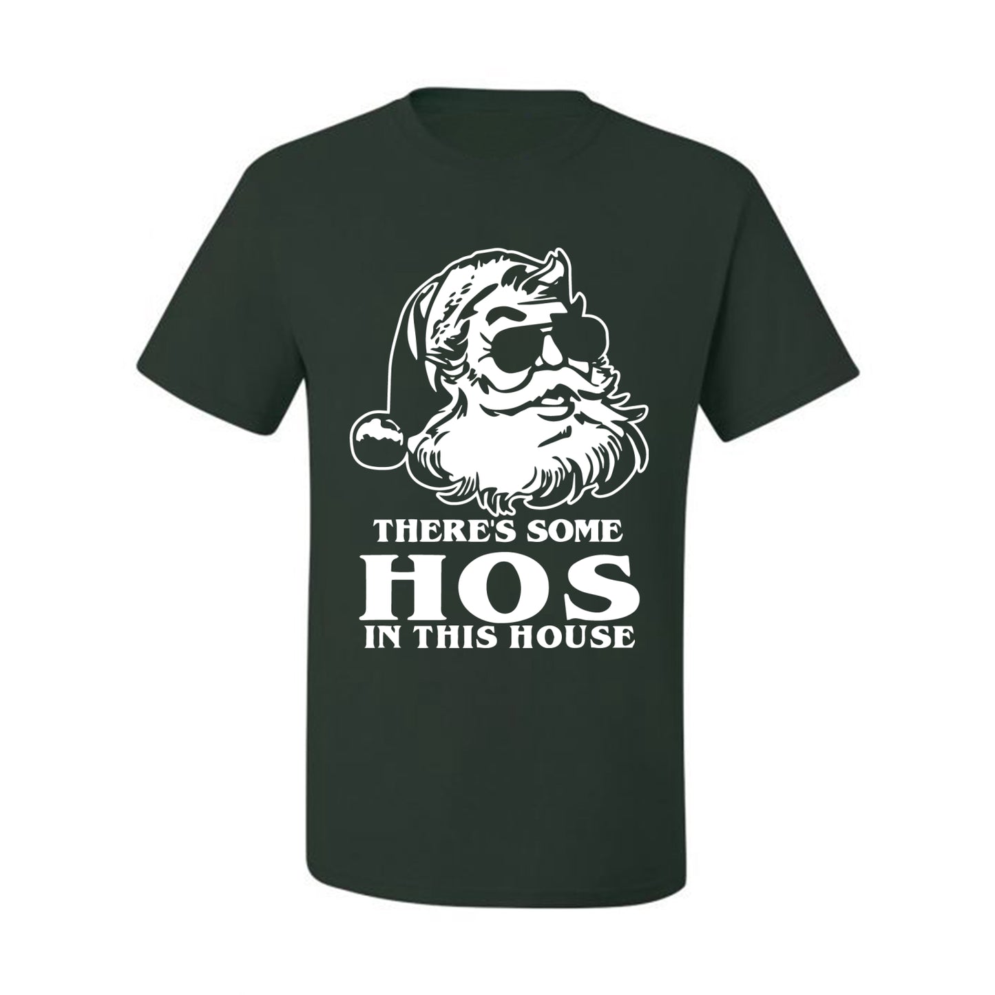 There's Some Hos In This House Ugly Christmas Tshirt Men's Graphic T-Shirt Ugly Christmas  Men's T-Shirt