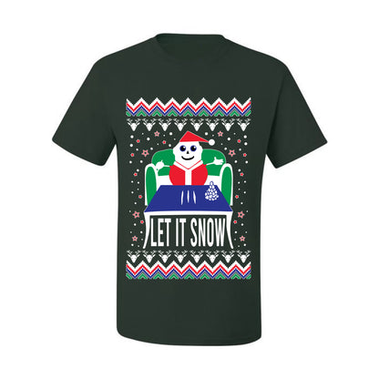 Ugly Merry Xmas Tshirt  Let It Snow Cocaine Santa  Ugly Christmas Tshirt Men's Graphic T-Shirt Ugly Christmas  Men's T-Shirt