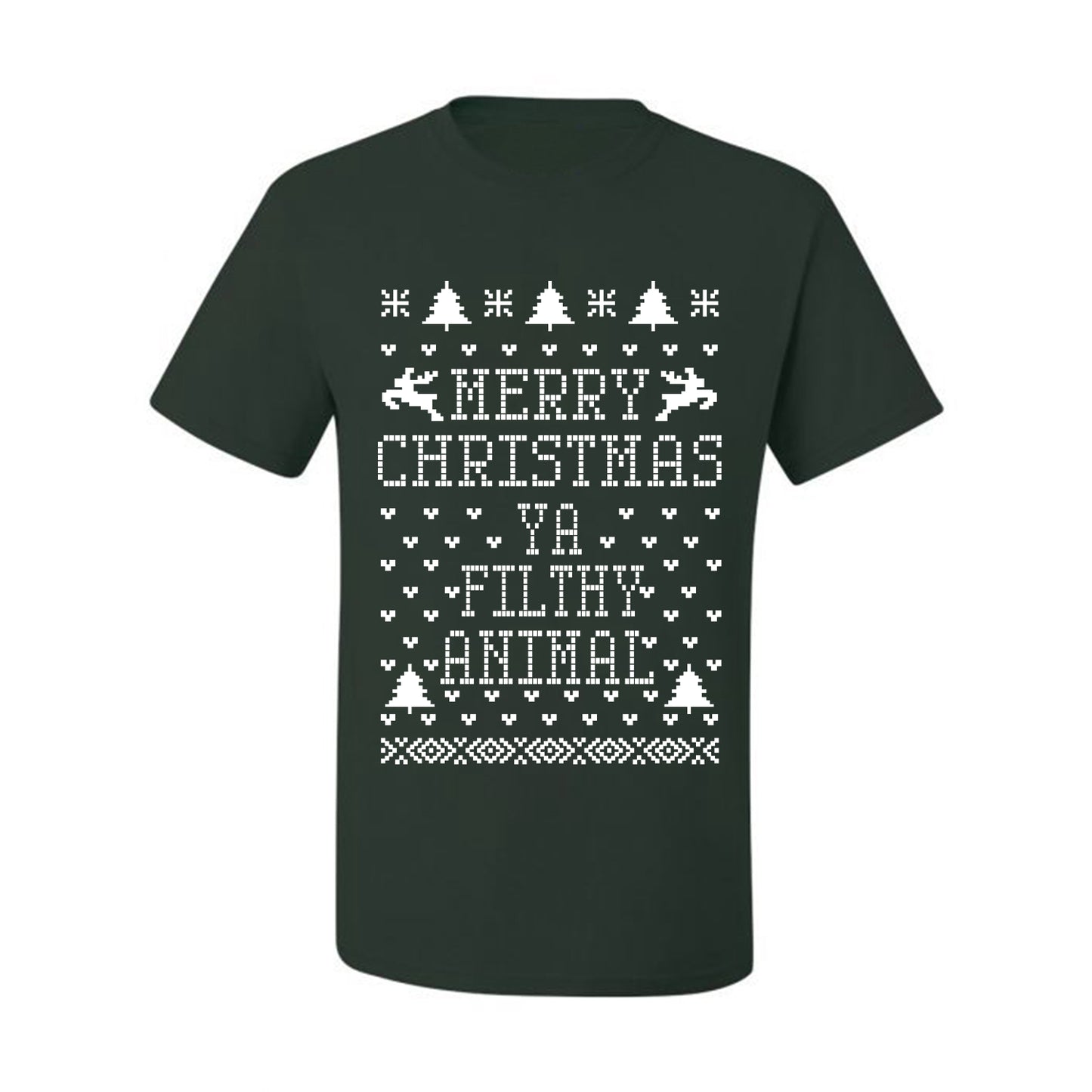 Merry Xmas You Filthy Animal, Christmas Gifts, Funny Xmas Gift Idea, Ugly Christmas Sweater Men's T-Shirt
