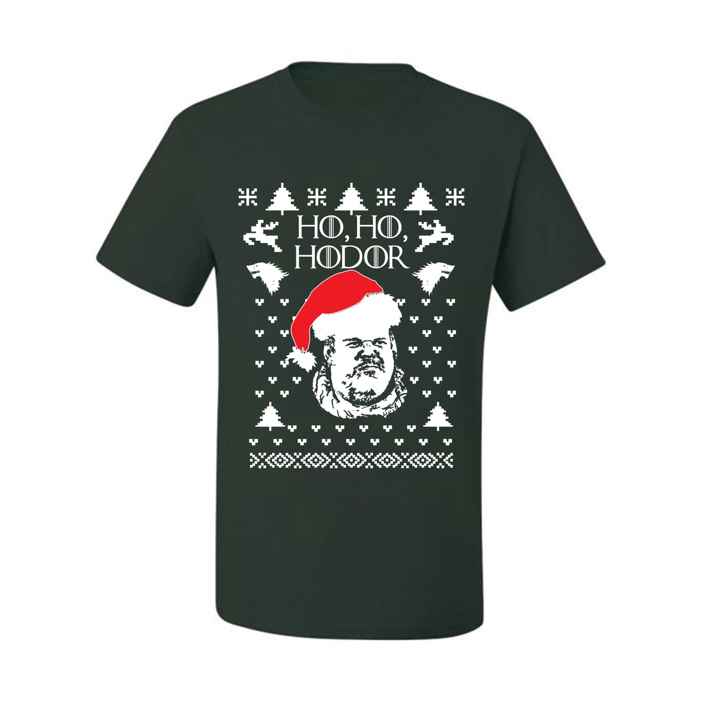 GoT Ugly Xmas  Tshirt, "Ho Ho Hodor" Ugly Christmas Tshirt Men's Graphic T-Shirt Ugly Christmas  Men's T-Shirt