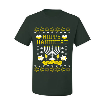 Men's Graphic Ugly Xmas Tshirt, T-Shirt, Happy Hanukkah Ugly Christmas Tshirt Men's Graphic T-Shirt Ugly Christmas  Men's T-Shirt