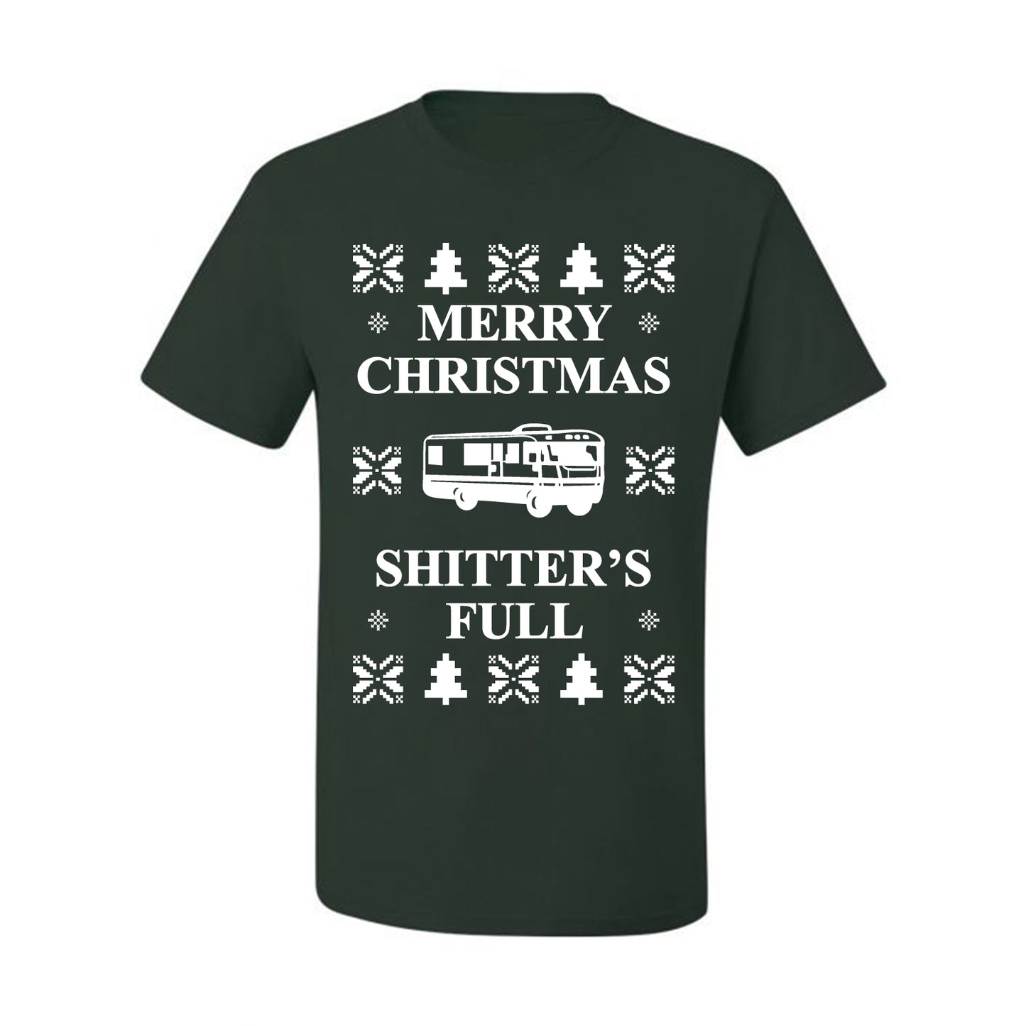 Full Ugly Xmas Tshirt Bodysuit for Infant Creeper Boys Girls Baby, Merry Christmas Shitters Ugly Christmas Tshirt Men's Graphic T-Shirt Ugly Christmas  Men's T-Shirt