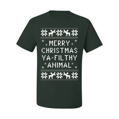 Baby's Ugly Christmas Bodysuit T-shirt Kids Girls Boys Infant Merry Christmas Ya' Filthy Ugly Christmas T-shirt  Ugly Christmas  Men's T-Shirt