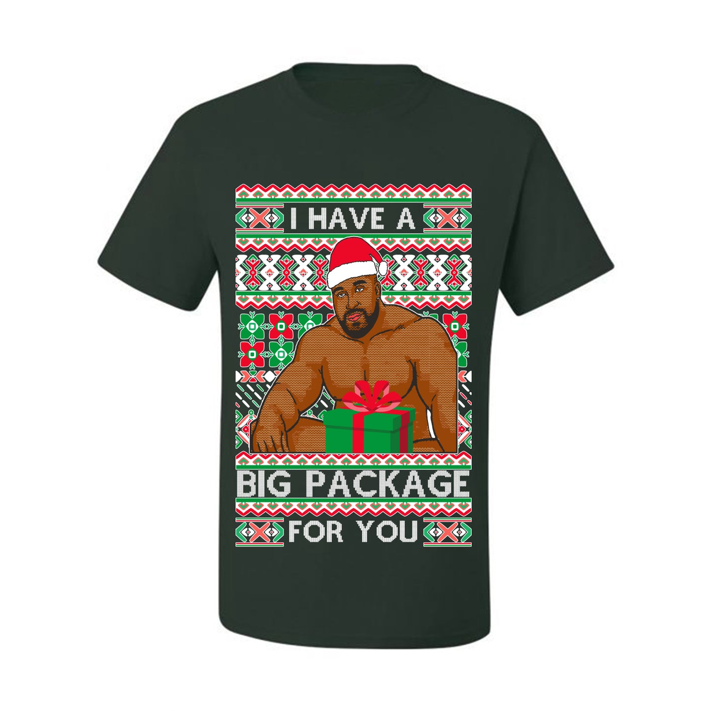 Meme Christmas Ugly T-shirt Barry Wood I have a Big Package Ugly Christmas T-shirt  Ugly Christmas  Men's T-Shirt