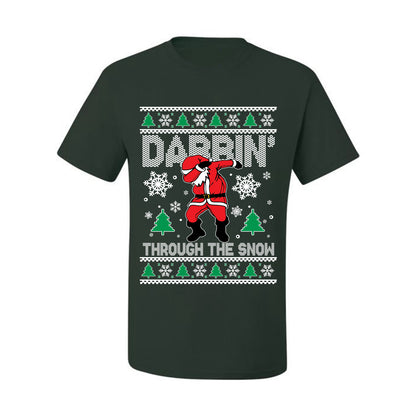 Ugly Holiday  Tshirt , Dabbing Through The Snow, Wild Bobby Ugly Christmas Tshirt Men's Graphic T-Shirt Ugly Christmas  Men's T-Shirt