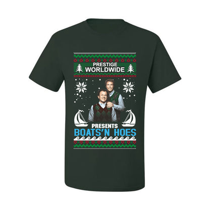 Prestige Worldwide Boats N' Hoes Step Brothers, Christmas Gifts, Funny Xmas Gift Idea, Ugly Christmas Sweater Men's T-Shirt