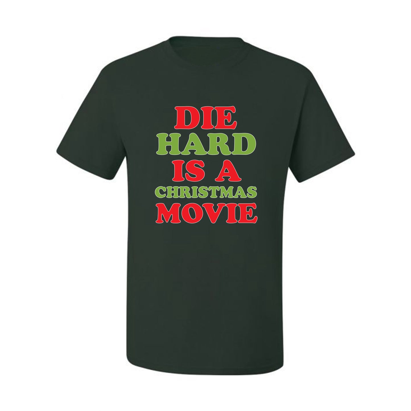 Men's Christmas  Shirt, Die Hard is a Christmas Movie Ugly Christmas Tshirt Men's Graphic T-Shirt Ugly Christmas  Men's T-Shirt