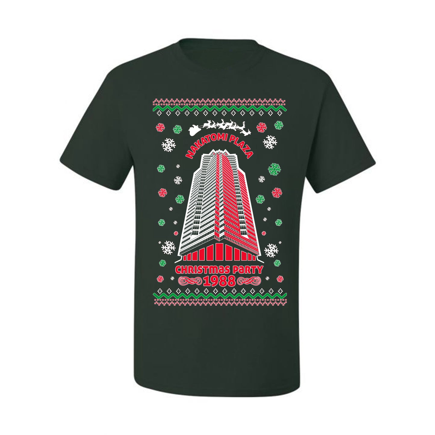 Ugly  Christmas T-shirt 1988 Nakatomi Plaza Christmas Party Ugly Christmas T-shirt  Ugly Christmas  Men's T-Shirt