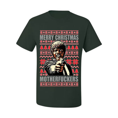 Ugly Xmas Tshirt , Merry Christmas Motherfuckers Ugly Christmas Tshirt Men's Graphic T-Shirt Ugly Christmas  Men's T-Shirt