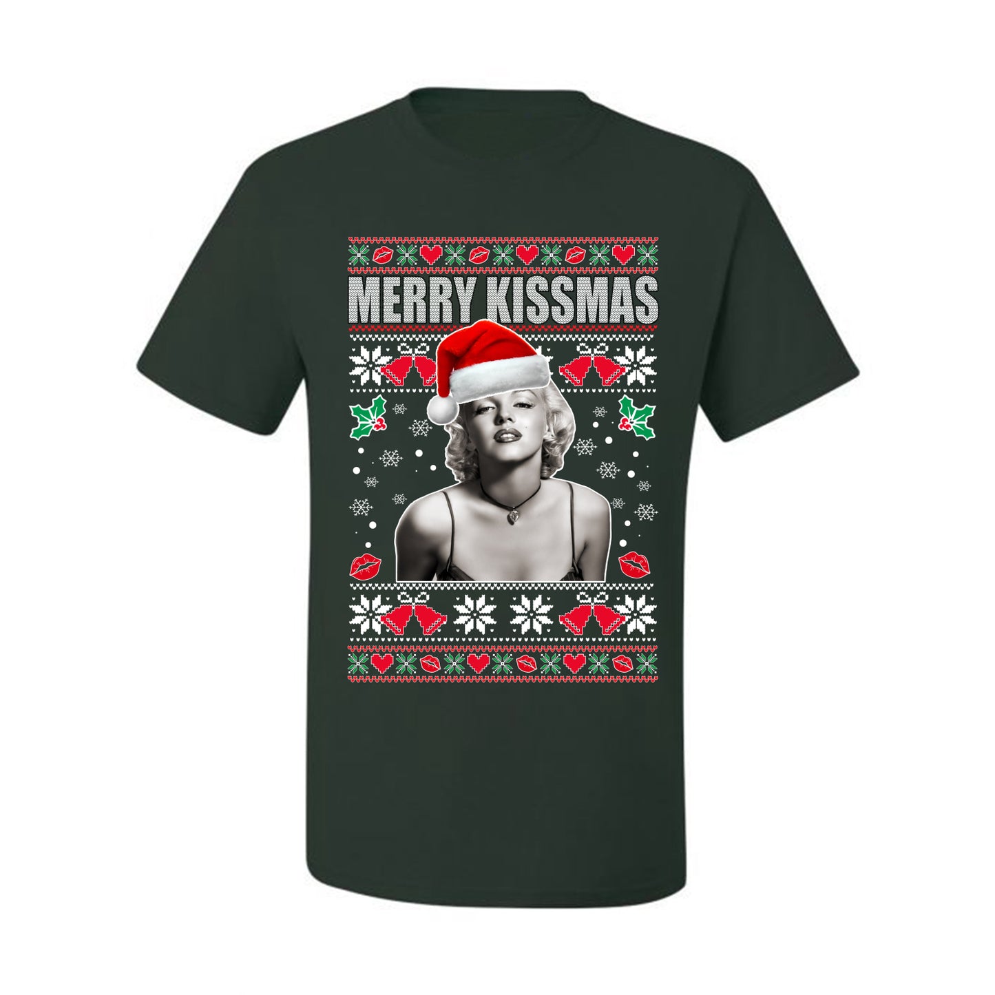 Merry Kissmas Marilyn Monroe, Christmas Gifts, Funny Xmas Gift Idea, Ugly Christmas Sweater Men's T-Shirt