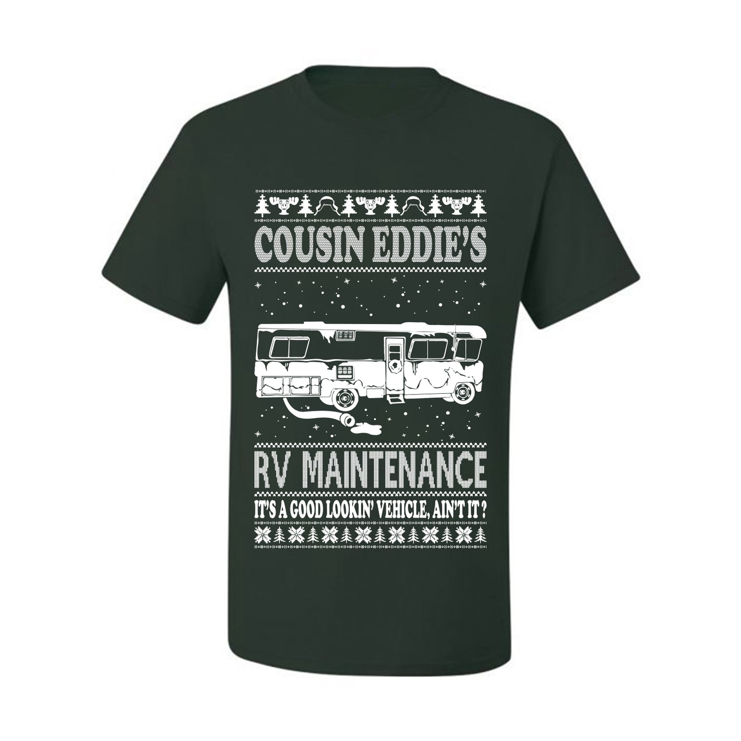 Men's Ugly Holiday Xmas T-shirt  Shirt Cousin Eddie's RV Maintenance Family Vacation Ugly Christmas T-shirt  Ugly Christmas  Men's T-Shirt
