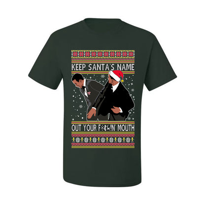 Ugly Christmas Holiday  T-shirt Don’t Say Santa's Name Ugly Christmas T-shirt  Ugly Christmas  Men's T-Shirt