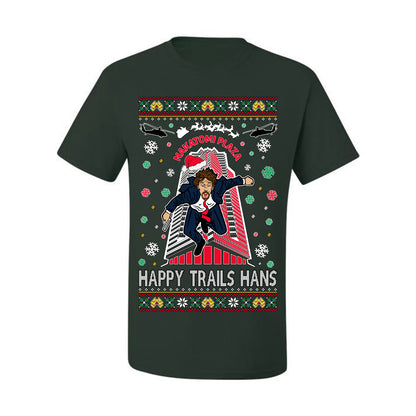 Ugly Holiday Nakatomi Plaza Happy Trails Hans Ugly Christmas T-shirt  Ugly Christmas  Men's T-Shirt