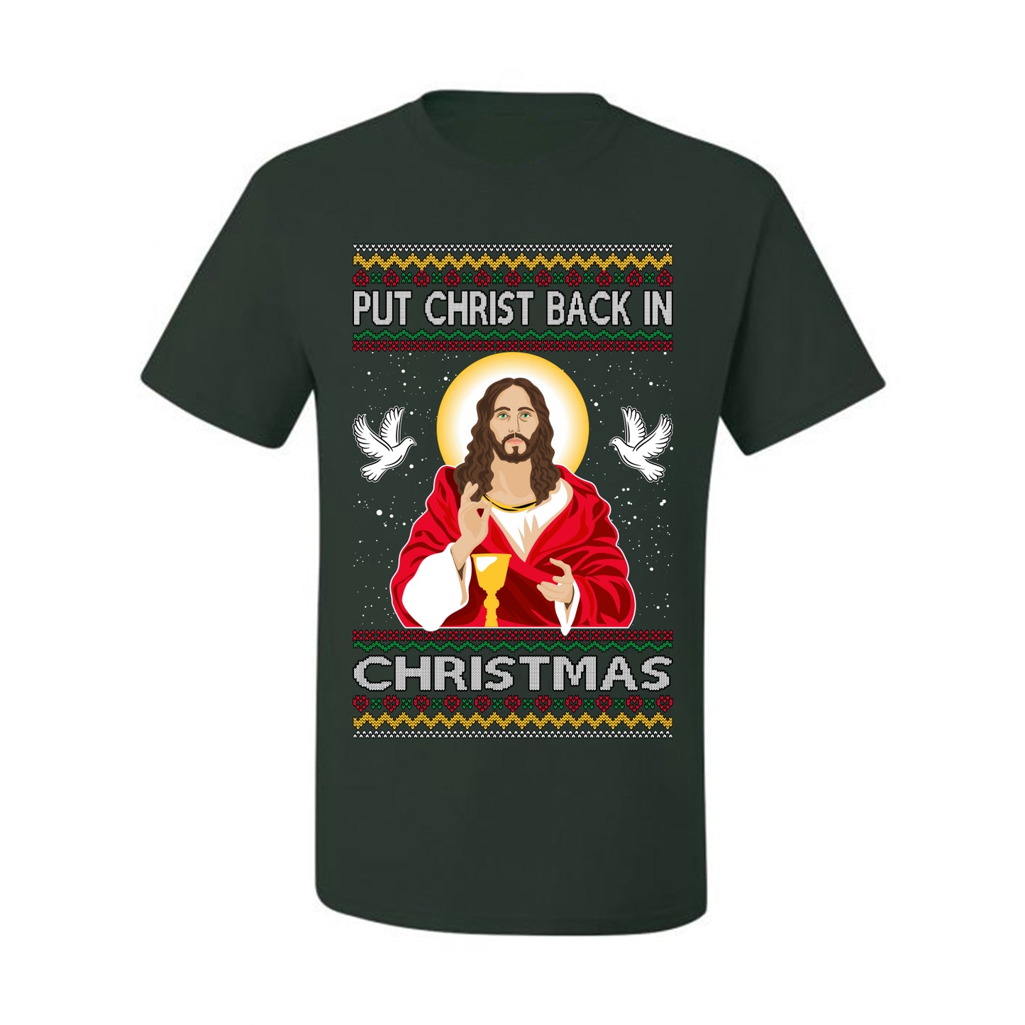 Put Christ Back In Christmas , Merry Christmas Tee, Ugly Christmas,  Sweater Men's T-Shirt