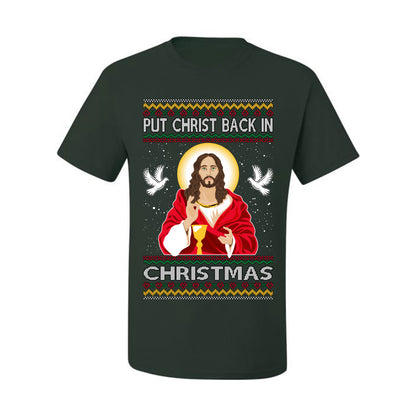 Put Christ Back In Christmas , Merry Christmas Tee, Ugly Christmas,  Sweater Men's T-Shirt