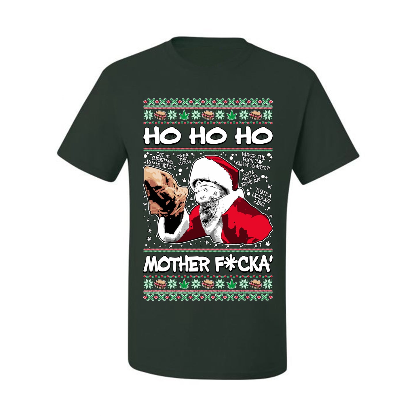 Friday Hood Santa , Merry Christmas Tee, Ugly Christmas,  Sweater Men's T-Shirt