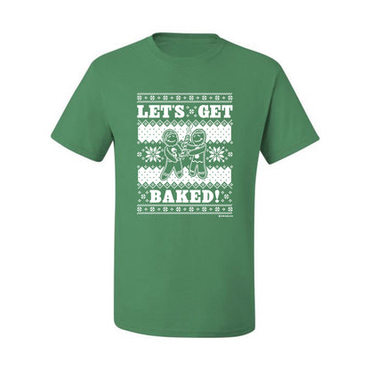 Graphic Ugly Xmas Tshirt , Holiday Ginger Bread Design, Let's Get Baked  Ugly Christmas Tshirt Men's Graphic T-Shirt Ugly Christmas  Men's T-Shirt
