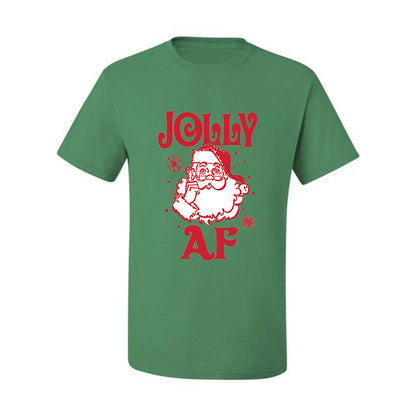 Christmas Santa Jolly AF Ugly Christmas Tshirt Men's Graphic T-Shirt Ugly Christmas  Men's T-Shirt