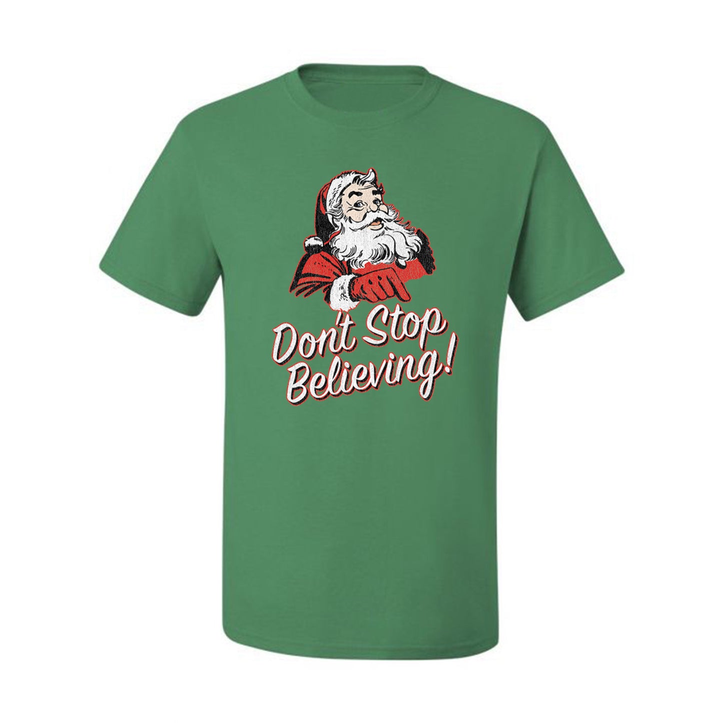 Men's Graphic Christmas T-Shirt Santa Dont Stop Believing  Ugly Christmas T-shirt  Ugly Christmas  Men's T-Shirt
