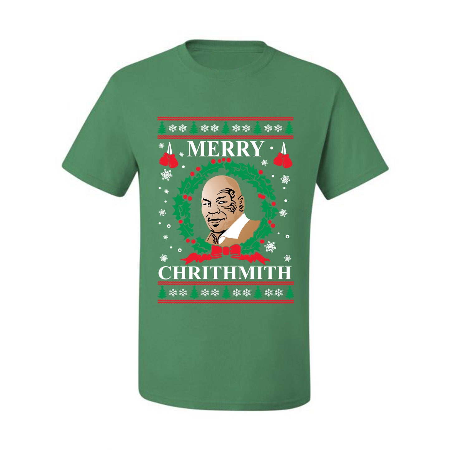 Mike Tyson  Ugly T-shirt Merry Chrithmith Ugly Christmas T-shirt  Ugly Christmas  Men's T-Shirt