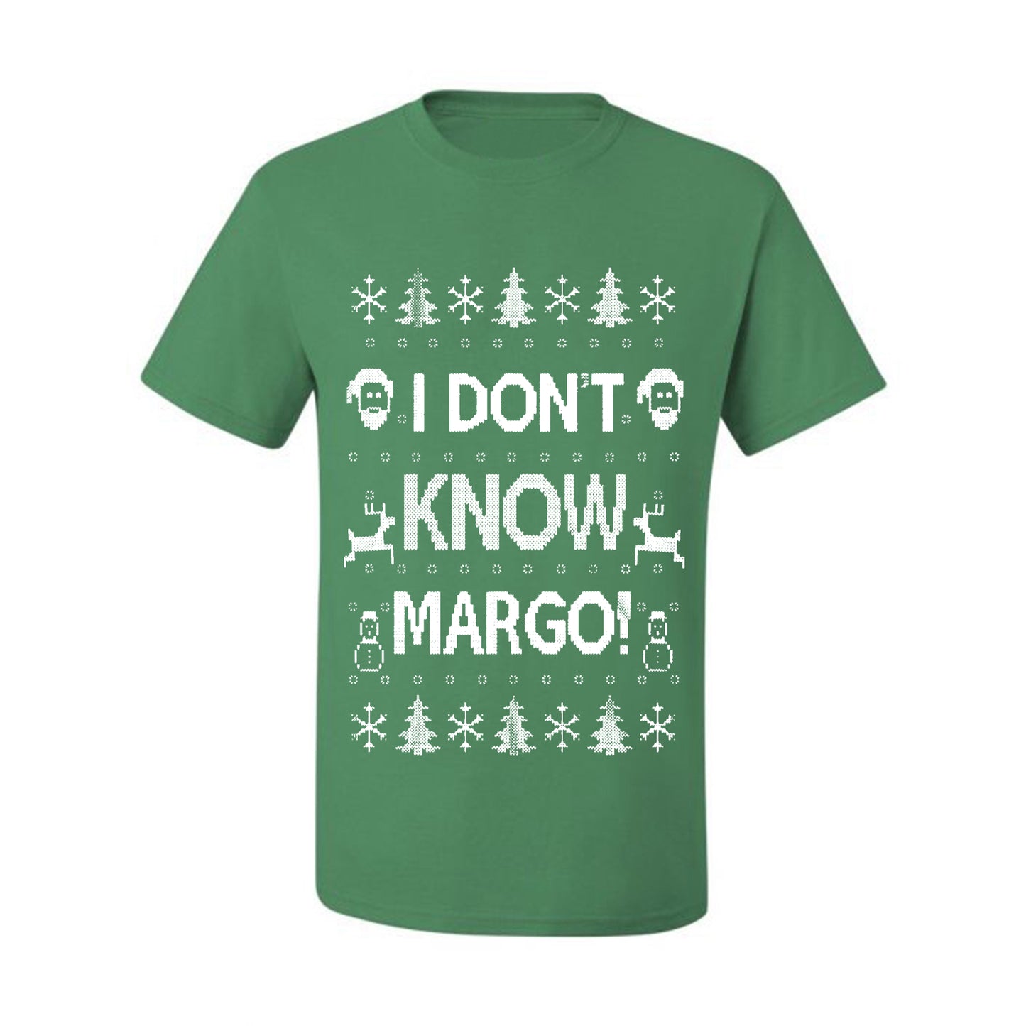 Men's Ugly Holiday Wild Bobby I Don't Know Margo Ugly Christmas T-shirt  Ugly Christmas  Men's T-Shirt