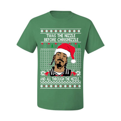 Twas The Nizzle Before Chrismizzle And All Through The Wizzle White, Christmas Gifts, Funny Xmas Gift Idea, Ugly Christmas Sweater Men's T-Shirt