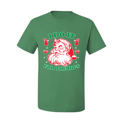 Men's Ugly T-shirt for Christmas  Shirt "I Do it for the Hos" Ugly Christmas T-shirt  Ugly Christmas  Men's T-Shirt