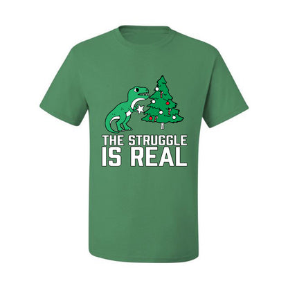 Ugly Christmas Tshirt, The Struggle is Real, Christmas T-Rex,  Scoop Top Ugly Christmas Tshirt Men's Graphic T-Shirt Ugly Christmas  Men's T-Shirt