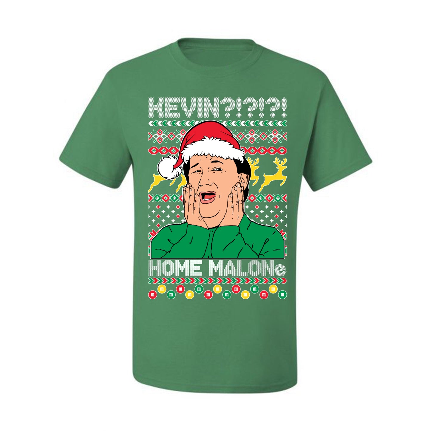 Christmas Graphic  , Kevin Home Malone The Office TV Ugly Christmas Tshirt Men's Graphic T-Shirt Ugly Christmas  Men's T-Shirt