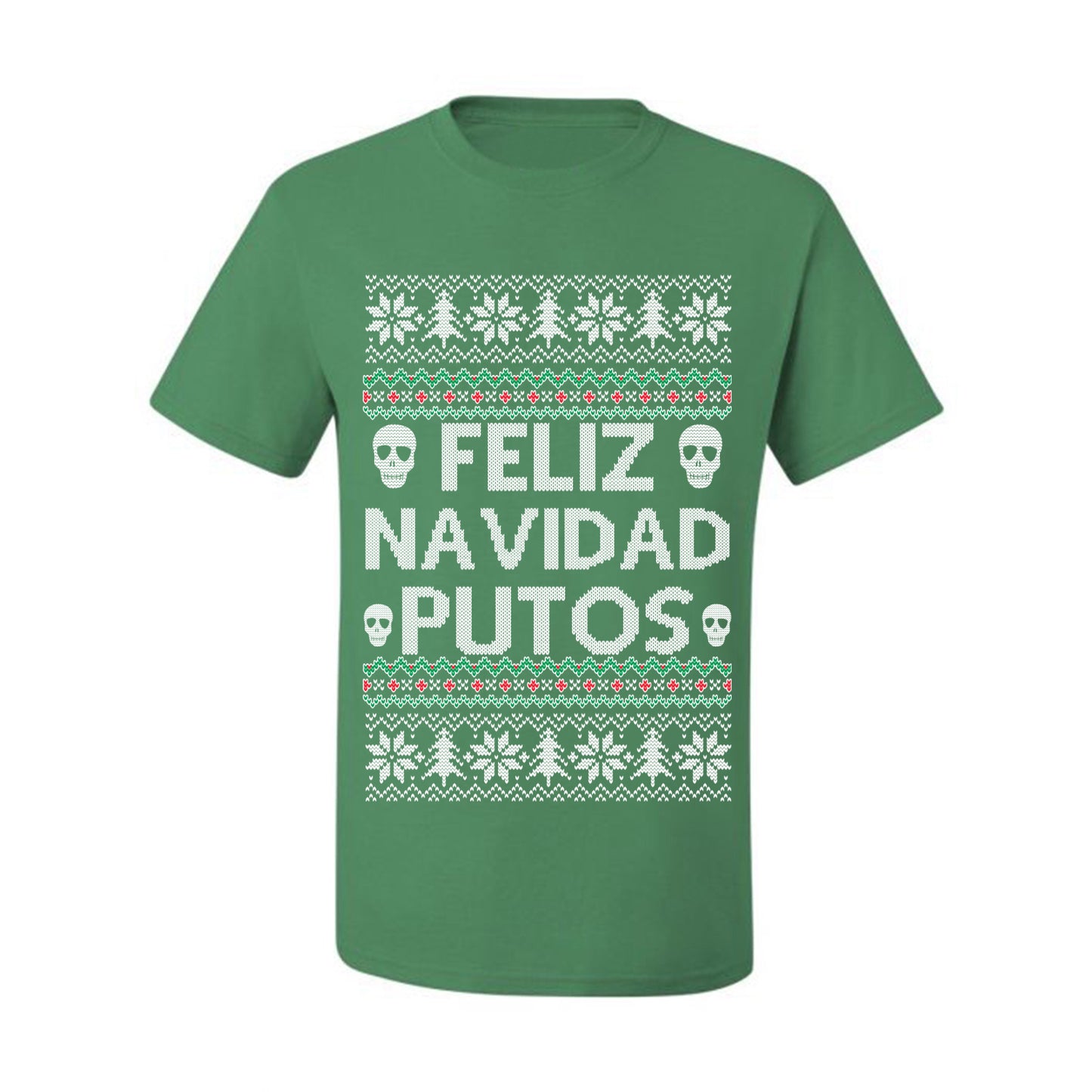 Men's Ugly Xmas  Shirt Feliz Navidad Putos Ugly Christmas Tshirt Men's Graphic T-Shirt Ugly Christmas  Men's T-Shirt